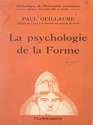 cover image of La psychologie de la forme
